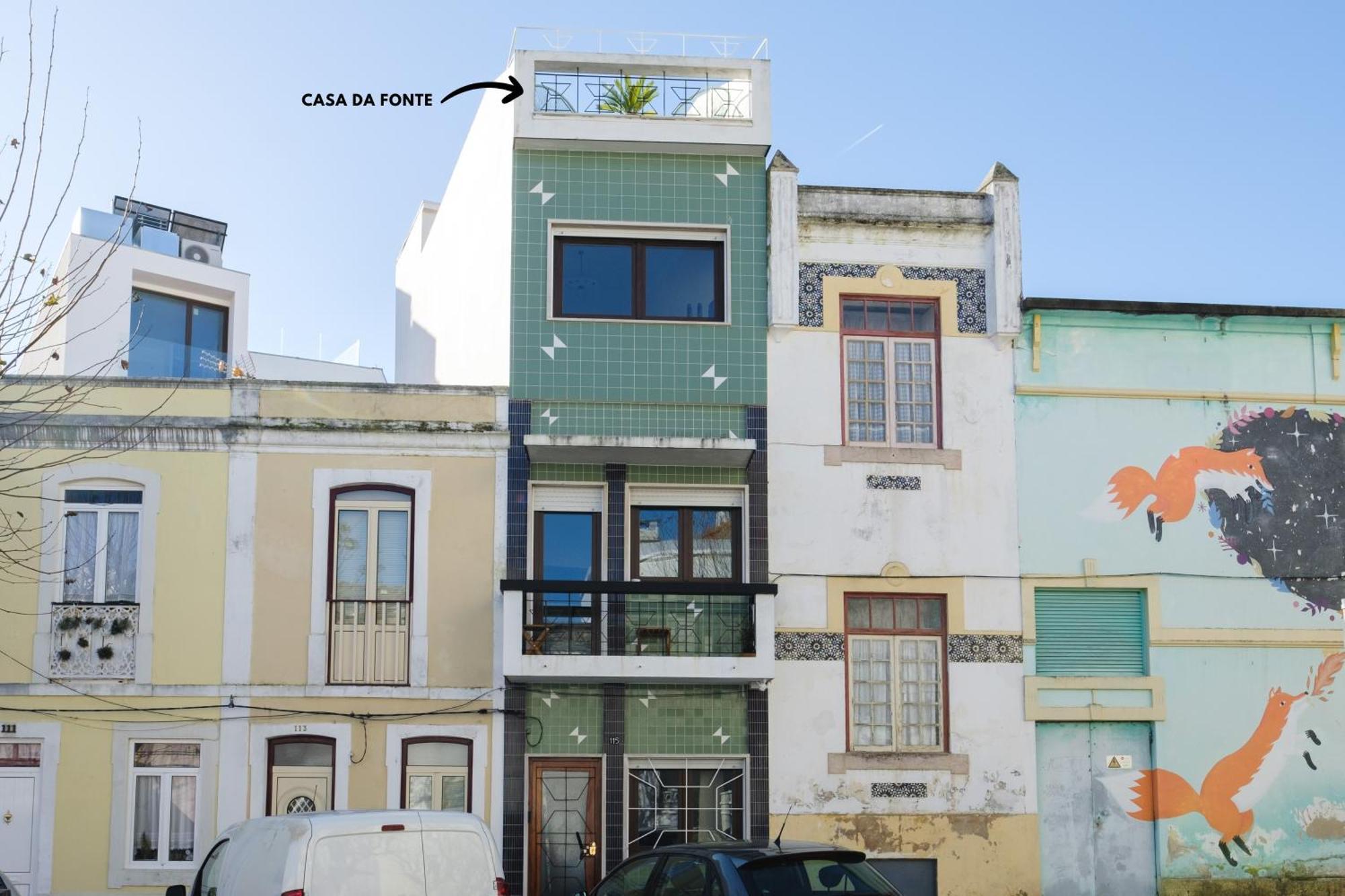 Casa Da Fonte - Vintage House And Rooftop Figueira da Foz Kültér fotó